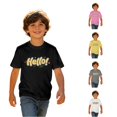 thumbnail image 1 of RUTAYY Boys Crew Neck Back To School Graphic T-Shirt Hello Letter Pattern Short Sleeve Daily Tee Black, 1 of 4