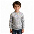 thumbnail image 1 of RUTAYY Boys Crewneck Sweatshirt Christmas Snowflake Graphic Long Sleeve Loose Fit Holiday Tops Festive Casual Sportswear, Grey, 1 of 5