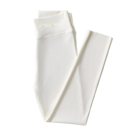 RUTAYY Child Girls' Pants Athletic Leggings Dance Running Yoga Pants Workout Active Dance Tights Classic Versatile Pants, White, 13-14 Years