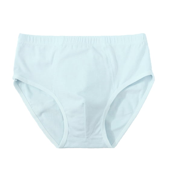 RUTAYY Children Boy'S Underwear Shorts Youth Growth Solid Color Comfortable Breathable Briefs Cute Elegant Underwear, Light Blue