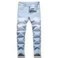 thumbnail image 1 of RUTAYY Children Boys Distressed Jeans High Street Long Denim Pants with Pocket Comfortable Stretch Holiday Chic Trousers, 1 of 8