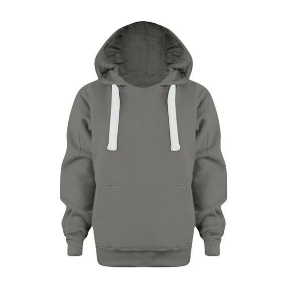 RUTAYY Children Boys Girls Hoodies Fall Winter Comfort Solid Color Long Sleeve Coat Sweatshirt Leisure Trendy Hooded Sweatshirt