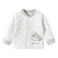 thumbnail image 1 of RUTAYY Children Boys Jacket Long Sleeve Winter Warm Plush Outerwear Soft Padding Lightweight Windproof Thermal Tops Chic Classic Coat, 1 of 4