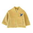 thumbnail image 1 of RUTAYY Children Boys Jacket Warm Plush Tops Embroidery Zip Up Outerwear Comfortable Long Sleeve Vacation Coat, 1 of 8