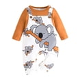 thumbnail image 1 of RUTAYY Children Boys Jumpsuits Long Sleeve Animal Koala Outfit Soft Comfortable Everyday Wear Chic Casual Romper, 1 of 9