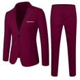 thumbnail image 1 of RUTAYY Children Boys Outfit Sets Fall Winter Solid Color Long Sleeve Pants Coat Outfits 2-Pack Suit Clothes Trendy Clothes, 1 of 2