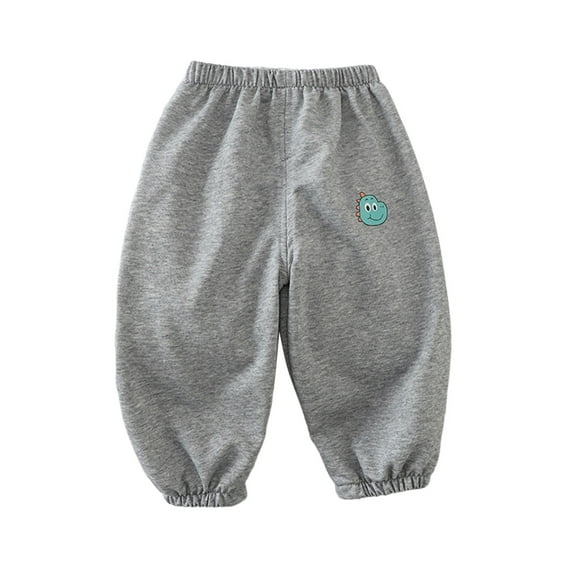 RUTAYY Children Boys Pants Solid Color Casual Jogger Athletic Sweatpants Comfortable Classic Trousers