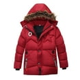 thumbnail image 1 of RUTAYY Children Boys Puffer Jacket Winter Long Sleeve Hooded Kids Warm Daily Wear Trendy Classic Coat, 1 of 3