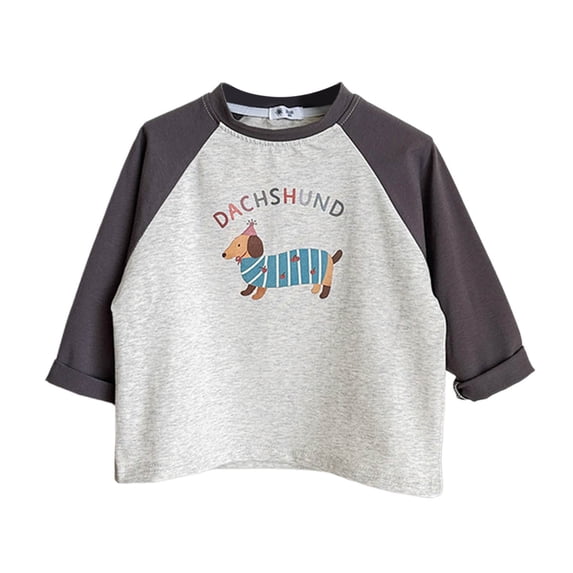 RUTAYY Children Boys Sweatshirt Graphic Print Long Sleeve Casual Comfortable Everyday Wear Leisure Pullover