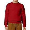 thumbnail image 1 of RUTAYY Children Boys Sweatshirt Long Sleeve Sweater Casual Solid Color Round Neck Soft Comfortable Warm Winter Chic Classic Pullover, 1 of 6