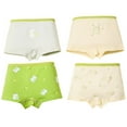 thumbnail image 1 of RUTAYY Children Girl's Panties 4 Piece Cartoon Rainbow Shorts Underwear Clothes Cute Elegant Underwear, Light Green, 1 of 3