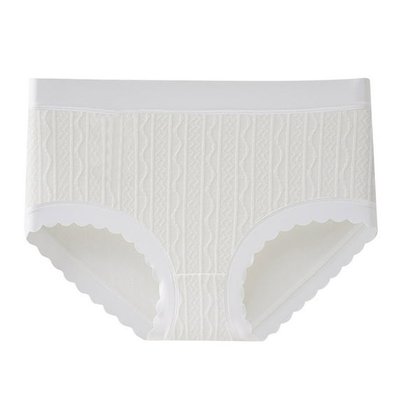 RUTAYY Children Girl's Panties Solid Color Smooth Fit Comfortable Triangle Pants Fun & Vibrant Designs, White4