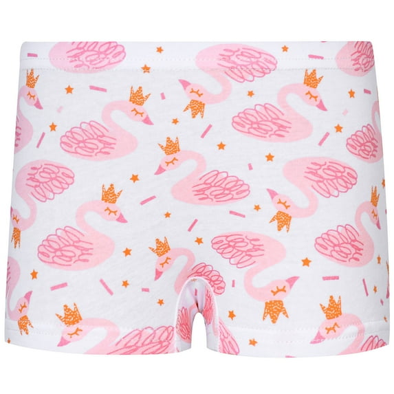 RUTAYY Children Girl's Underwear Four Corner Boxerss Flat Corner Cute Cartoon Print Cute Elegant Underwear, Light Pink