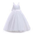 thumbnail image 1 of RUTAYY Children Girls Dress Wedding Sleeveless Satin Net Long Puff Skirt Performance Solid Color Soft Comfortable Vibrant Holiday Dresses, 1 of 9
