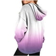 thumbnail image 1 of RUTAYY Children Girls Hoodies Cute Fall Winter Long Sleeve Shirts Gradient Clothes with Pocket Casual Daily Wear Leisure Vacation Hooded Sweatshirt, 1 of 7