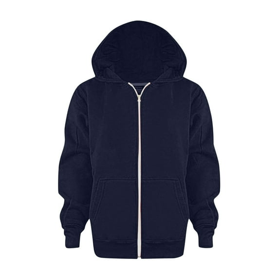 RUTAYY Children Girls Hoodies Solid Color Long Sleeve Zipper Soft Coat with Pocket Windproof Comfortable Casual Daily Wear Leisure Versatile Hooded Sweatshirt