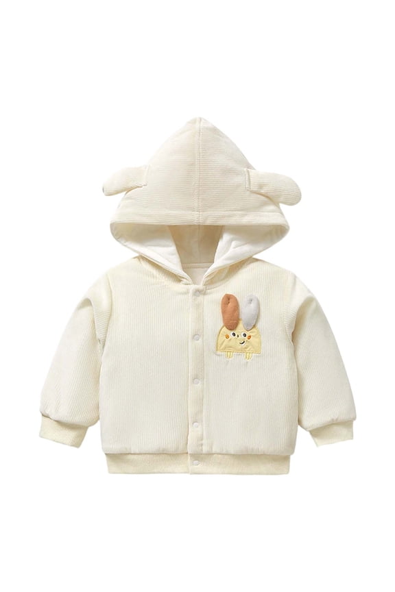 Children Girls Jacket Long Sleeve Winter Thin Padding Warm Thickened Tops Outerwear Soft Comfortable Thermal Insulation Leisure Coat