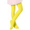 thumbnail image 1 of RUTAYY Children Girls' Leggings Summer Fall High Elastic Dance Leggings Ballerina Tights Comfortable Stretchable Active Gym Trousers&nbsp;, Yellow, 6-7 Years, 1 of 5