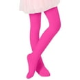 thumbnail image 1 of RUTAYY Children Girls' Leggings Summer Fall High Elastic Dance Leggings Ballerina Tights Comfortable Stretchable Bohemian Style, Hot Pink, 6-7 Years, 1 of 5