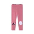 thumbnail image 1 of RUTAYY Children Girls' Leggings Summer Red And White Striped Cartoon Print Stretch Waistband Underpants For Shapely Pants Elegant Stylish Pants, Red, 4-5 Years, 1 of 8