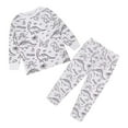 thumbnail image 1 of RUTAYY Children Girls Outfit Sets Diy Cute Hand Painted Homewear Colouring Round Neck Long Sleeve Pajama Casual Daily Wear Fun & Vibrant Designs, 1 of 3
