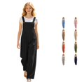 thumbnail image 1 of RUTAYY Children Girls Pants Casual Long Mid Waist Solid Color Denim Overalls Bottom Everyday Wear Beach Vacation Trousers, 1 of 5