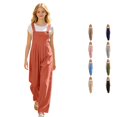 thumbnail image 1 of RUTAYY Children Girls Pants Casual Long Mid Waist Solid Color Denim Overalls Bottom Everyday Wear Classic Holiday Trousers, 1 of 5