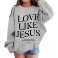 thumbnail image 1 of RUTAYY Children Girls Sweatshirt Letter Prints Crewneck Long Sleeve Cute Drop Shoulder Comfortable Casual Daily Wear Leisure Vacation Pullover Tops, 1 of 5