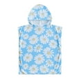 thumbnail image 1 of RUTAYY Children Girls Terry Robe Cartoon Hooded Beach Towel Oversized Soft Hooded Towel Wrap With Hoo In Bath Pool Beach Bohemian Clothes, Light Blue, 4-5 Years, 1 of 7