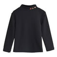 thumbnail image 1 of RUTAYY Children Girls Thermal Shirt Long Sleeve Solid Color High Neck Soft Warm Tops Comfortable Breathable Fall Winter Classic Trendy Tops, 1 of 3