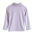 thumbnail image 1 of RUTAYY Children Girls Thermal Shirt Long Sleeve Solid Color High Neck Soft Warm Tops Comfortable Breathable Fall Winter Classic Versatile Tops, 1 of 3