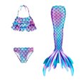thumbnail image 1 of RUTAYY Children Gradient Bikini Fishtail Swimsuit Girls 3PCS Swimsuit Beach Vacation Brazilian Swimwear Beachwear, 10-11 Years, 1 of 7