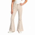thumbnail image 1 of RUTAYY Girls Cargo Pants Leopard Print Slim Fit Elastic Waist Multi Utility Pockets Outdoor Street Bottoms, Beige, 1 of 6