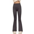 thumbnail image 1 of RUTAYY Girls Flared Pants High Waist Yoga Leggings Stretchy Soft Comfortable Workout Bottoms Leisure Elegant Trousers, 1 of 4