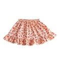 thumbnail image 1 of RUTAYY Girls Floral Short Skirt Soft Stretch Waist Outdoor Dress Comfortable Casual Daily Wear Pleated Relaxed Stylish Skirt, 1 of 3