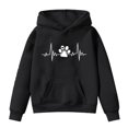 thumbnail image 1 of RUTAYY Girls Hoodies Cute Print Knit Long Sleeve Crewneck Daily Wear Trendy Versatile Hooded Sweatshirt, 1 of 4