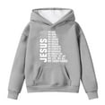 thumbnail image 1 of RUTAYY Girls Hoodies Long Sleeve Winter Letter Print Warm Outdoor Activities Soft Cozy Tops Trendy Versatile Hooded Sweatshirt, 1 of 4
