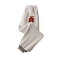 thumbnail image 1 of RUTAYY Girls Plush Pants Winter Warm Athletic Soft Casual Long Sweatpants Comfortable Leisure Elegant Trousers, 1 of 3