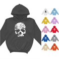 thumbnail image 1 of RUTAYY Girls Pullover Hoodie Vintage Skull Art Graphic Long Sleeve Casual Fall Sweatshirt with Front Pocket for Kids Black, 1 of 4