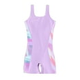 thumbnail image 1 of RUTAYY Girls Rash Guard Swimsuits One Piee Swimsuit With Spaghetti Strap Ruffled Hem Casual Beachwear Beach Bathing Suit, Purple, 10-11 Years, 1 of 8