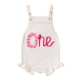 thumbnail image 1 of RUTAYY Girls Jumpsuit Bodysuits Soft Romper Casual Outfit Outfit First Birthday Outfit Fun & Vibrant Designs, White, 3-6 Months, 1 of 5