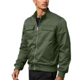 thumbnail image 1 of RUTAYY Men's Casual Jacket Slim Fit Long Sleeve Solid Color Zipper Fall Winter Everyday Wear Chic Classic Tops, 1 of 8