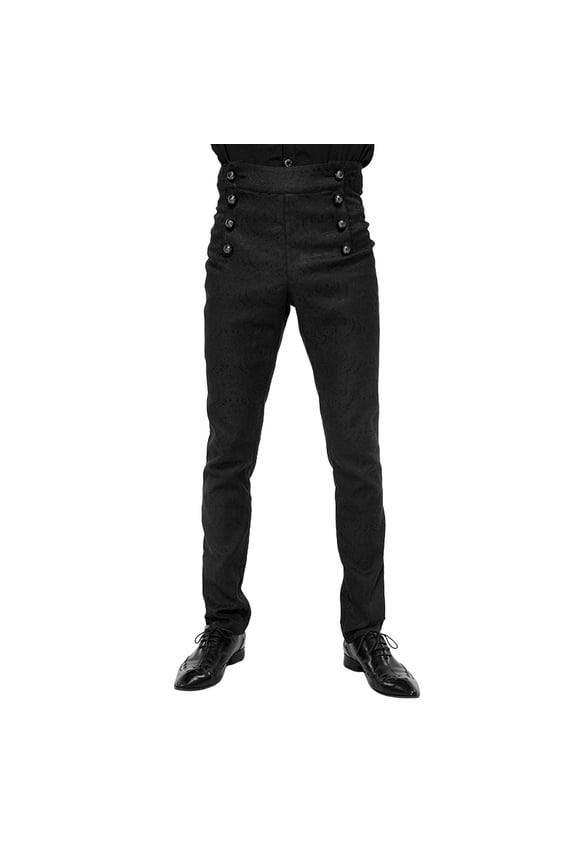 Men's Casual Pants Solid Color Retro Suit Pants Daily Wear Soft Comfortable Classic Chic Trousers