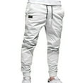 thumbnail image 1 of RUTAYY Men's Casual Pants Straight Leg Mid Waist Solid Color with Pocket Full Length Chic Elegant Trousers, 1 of 6