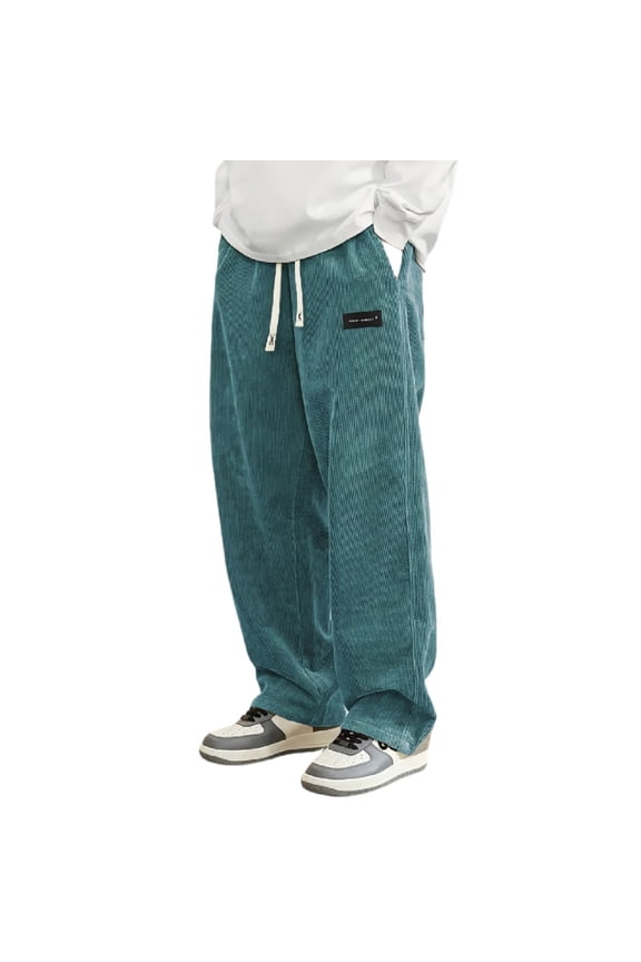 Men's Corduroy Pants Casual Comfort with Pockets Everyday Wear Soft Fabric Classic Chic Trousers
