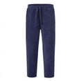 thumbnail image 1 of RUTAYY Men's Corduroy Pants Loose Solid Color Casual Elastic Waistband Straight Leg Fashion Playful Trousers, 1 of 6