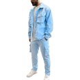 thumbnail image 1 of RUTAYY Men's Outfits Modern Business Attire Formal Long Sleeve Jacket and Trousers Solid Color Holiday Vibrant Sets, 1 of 4