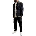 thumbnail image 1 of RUTAYY Men's Outfits Modern Business Attire Formal Long Sleeve Jacket and Trousers Solid Color Relaxed Holiday Sets, 1 of 4