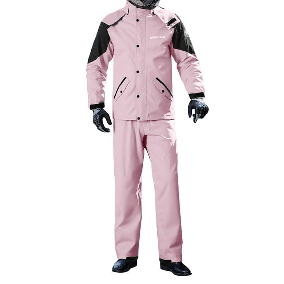 RUTAYY Men's Outfits Rain Suit Long Sleeve Jacket and Pants Outdoor Riding Reflective Design All Seasons Classic Chic Sets