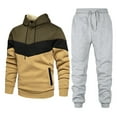 thumbnail image 1 of RUTAYY Men's Outfits Spring Winter Casual Loose Long Sleeved Hoodie Pant Suit Classic Versatile Sets, 1 of 2